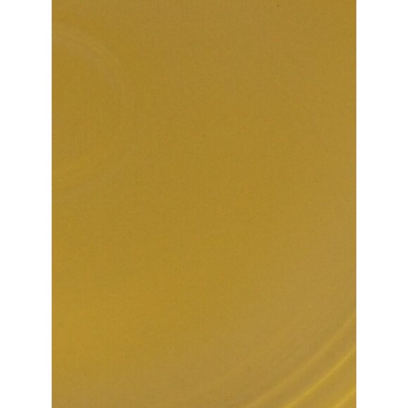 Vintage Homer Laughlin Fiesta Plate Yellow Round Cake Charger Chop 1950-60s HLO - Picture 5 of 8